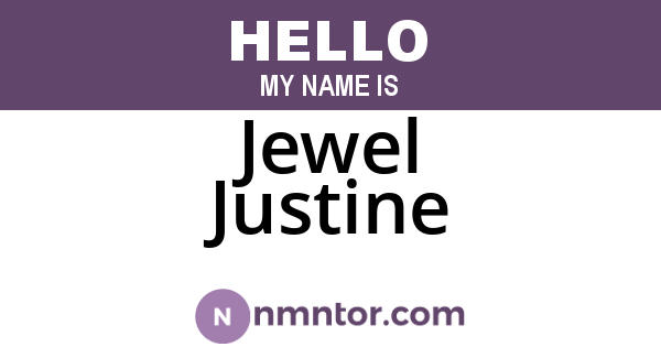 Jewel Justine