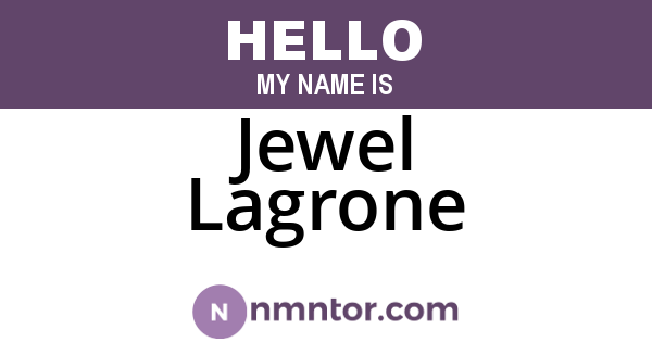 Jewel Lagrone