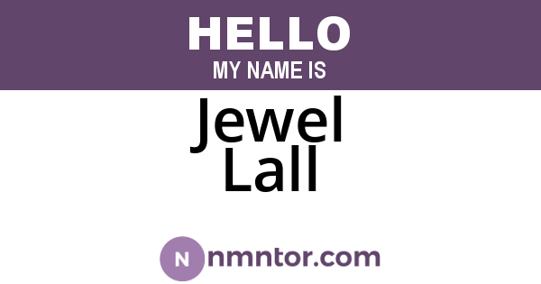 Jewel Lall