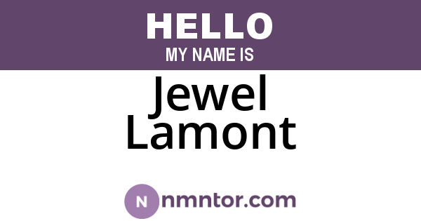 Jewel Lamont