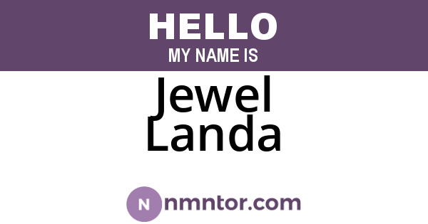 Jewel Landa