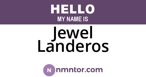 Jewel Landeros
