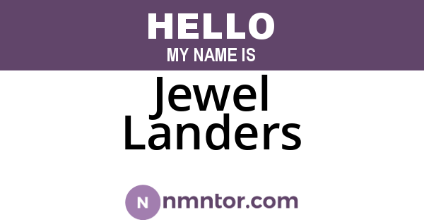 Jewel Landers