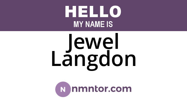 Jewel Langdon