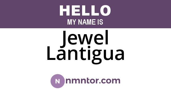 Jewel Lantigua