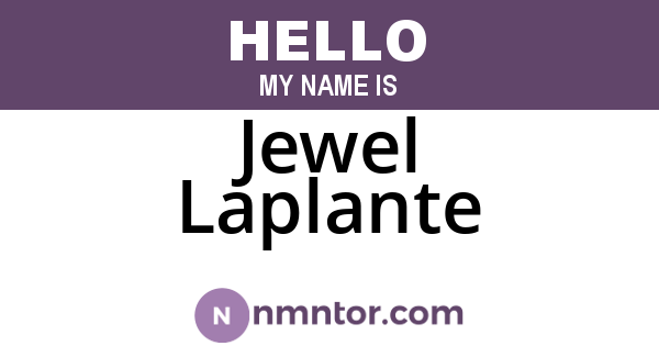 Jewel Laplante