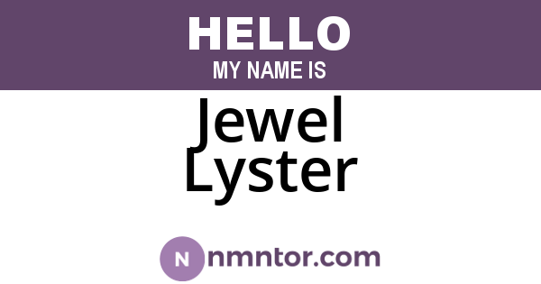 Jewel Lyster