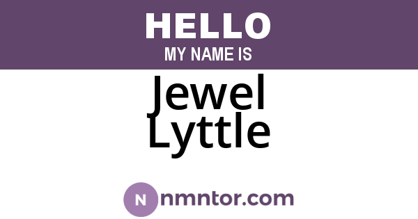 Jewel Lyttle