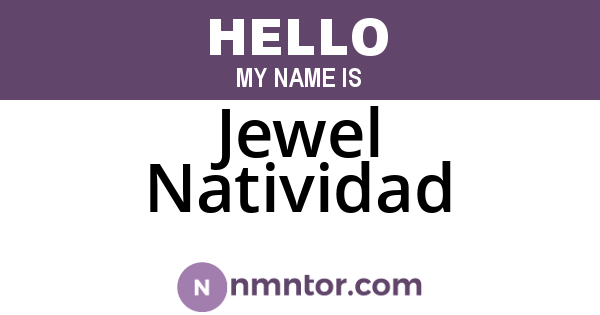 Jewel Natividad