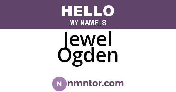 Jewel Ogden