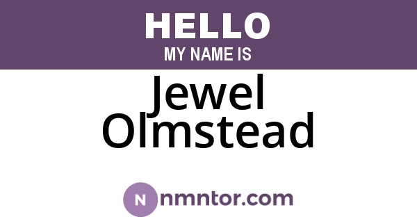 Jewel Olmstead