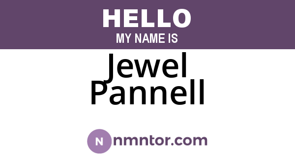 Jewel Pannell