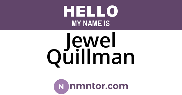 Jewel Quillman