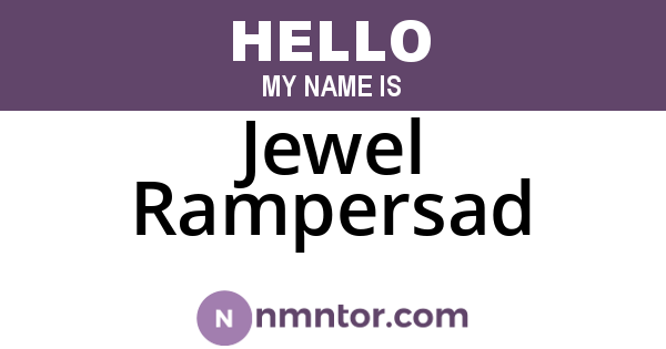 Jewel Rampersad