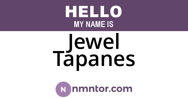 Jewel Tapanes