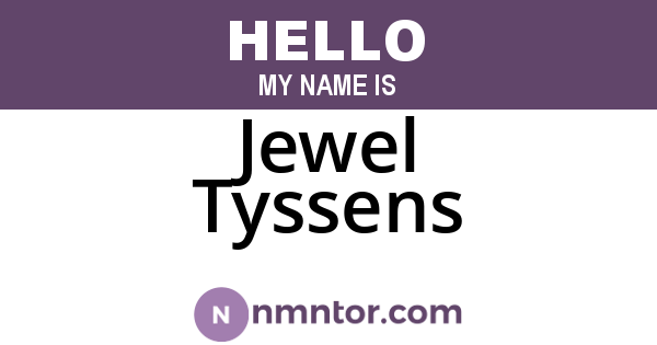 Jewel Tyssens