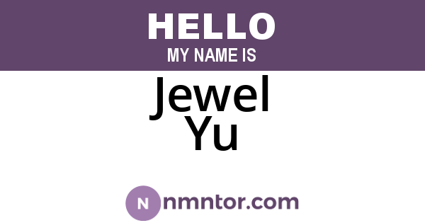 Jewel Yu