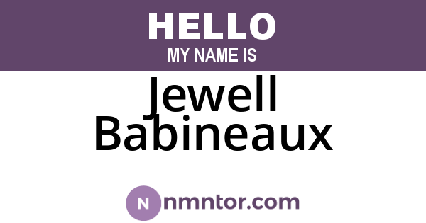 Jewell Babineaux