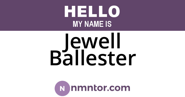 Jewell Ballester