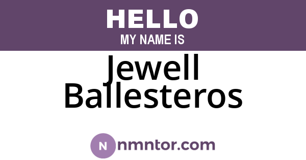 Jewell Ballesteros