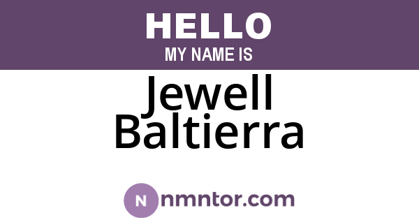 Jewell Baltierra