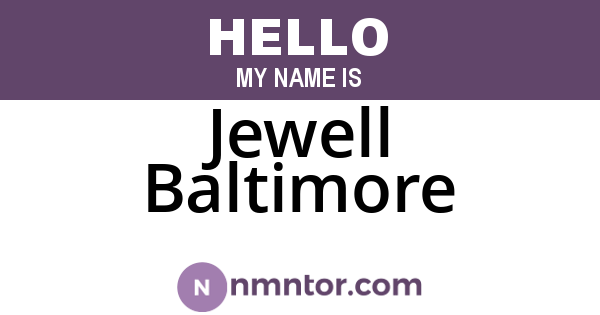 Jewell Baltimore