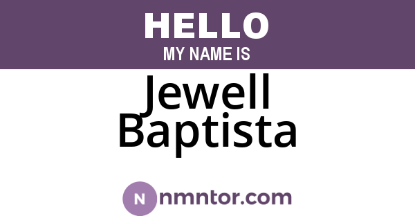 Jewell Baptista