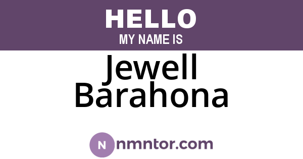 Jewell Barahona