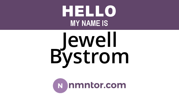 Jewell Bystrom