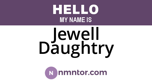 Jewell Daughtry