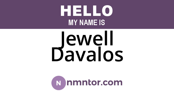 Jewell Davalos