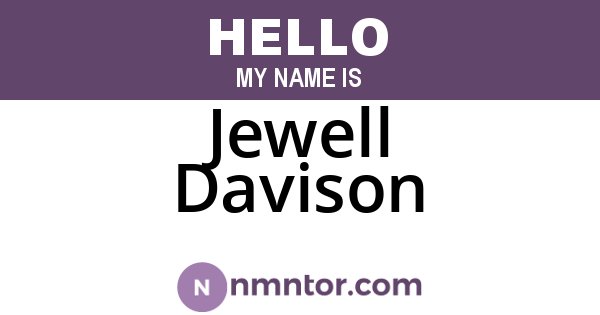 Jewell Davison