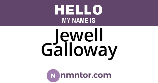 Jewell Galloway