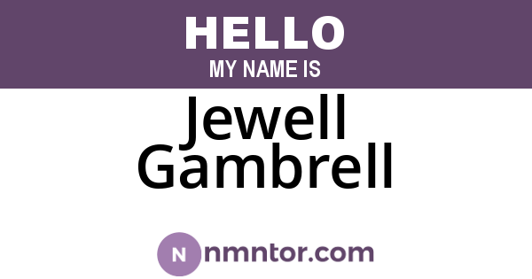 Jewell Gambrell