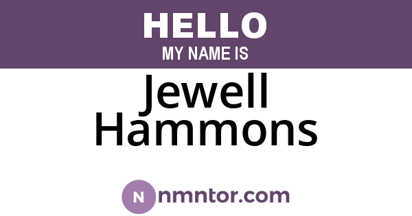 Jewell Hammons