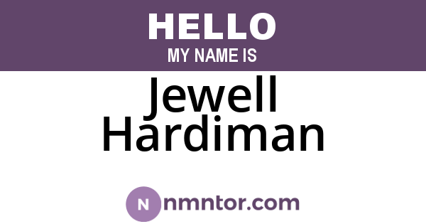 Jewell Hardiman