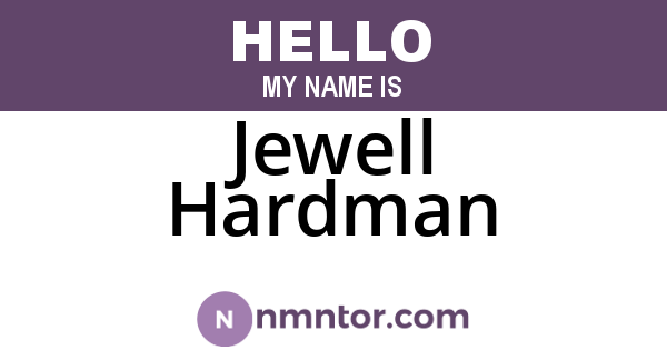 Jewell Hardman