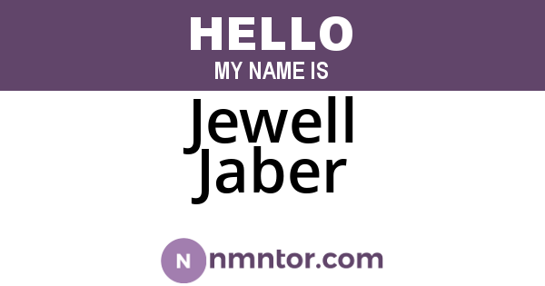 Jewell Jaber