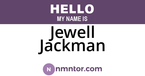 Jewell Jackman