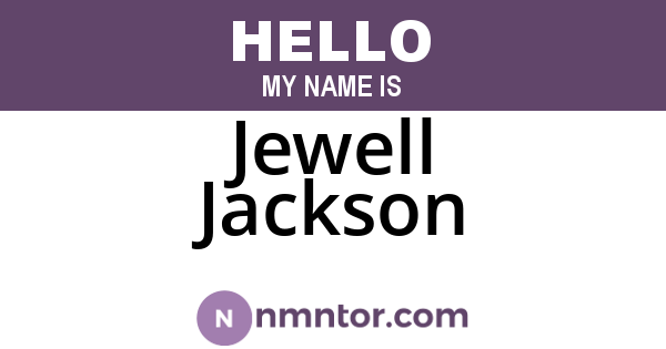 Jewell Jackson