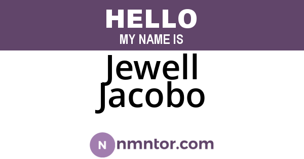 Jewell Jacobo