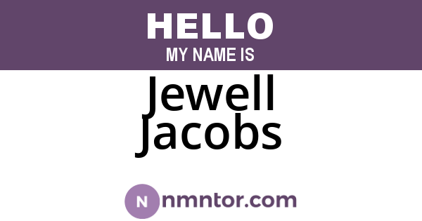 Jewell Jacobs