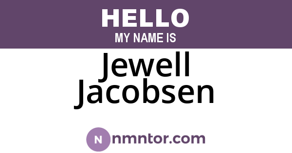 Jewell Jacobsen