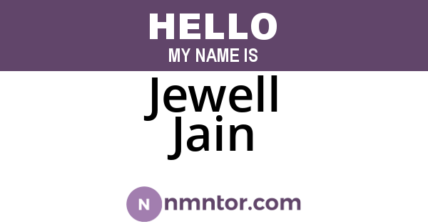 Jewell Jain