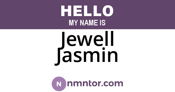 Jewell Jasmin