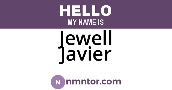 Jewell Javier