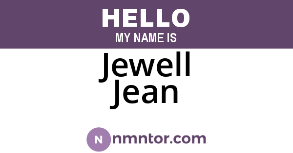 Jewell Jean