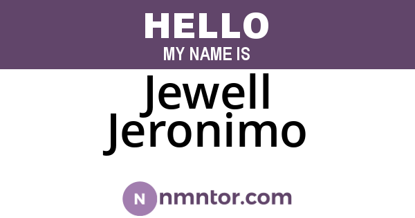 Jewell Jeronimo
