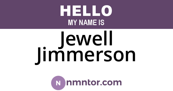 Jewell Jimmerson