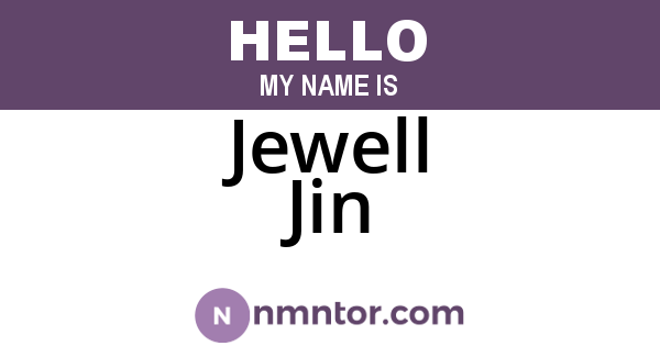 Jewell Jin